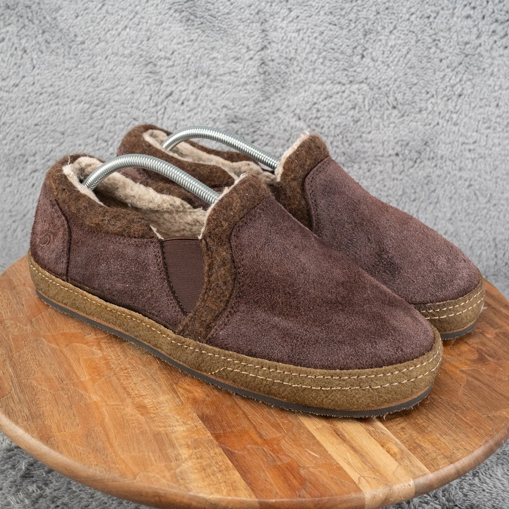 Acorn Fave Gore Slippers Mens 12 Slip On Casual Comfort Low Top Wool Brown‎